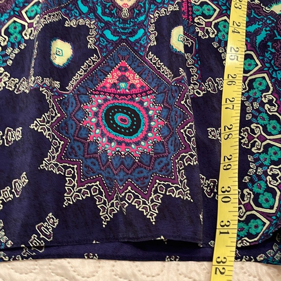 Maeve Anthropology Brand Navy Print Top - Picture 6 of 10